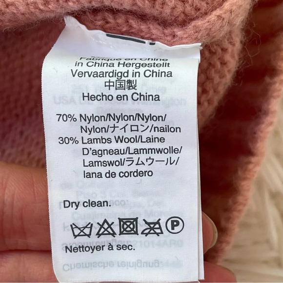 J Crew Sweater With Jeweled Buttons lamb wool blend dusty pink size XS - Picture 10 of 11